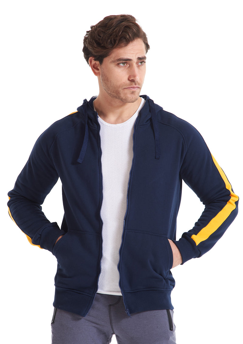 Side Stripe Hoodie Sweatshirt (D.blue)
